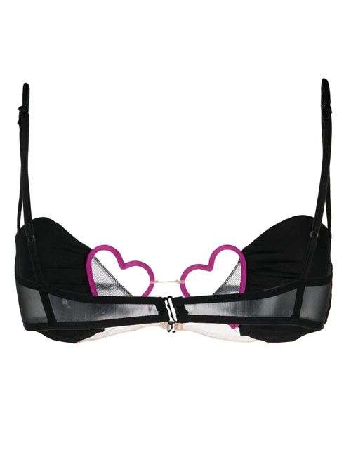 Reggiseno con dettagli cuore NENSI DOJAKA | LIN001BLKFCS